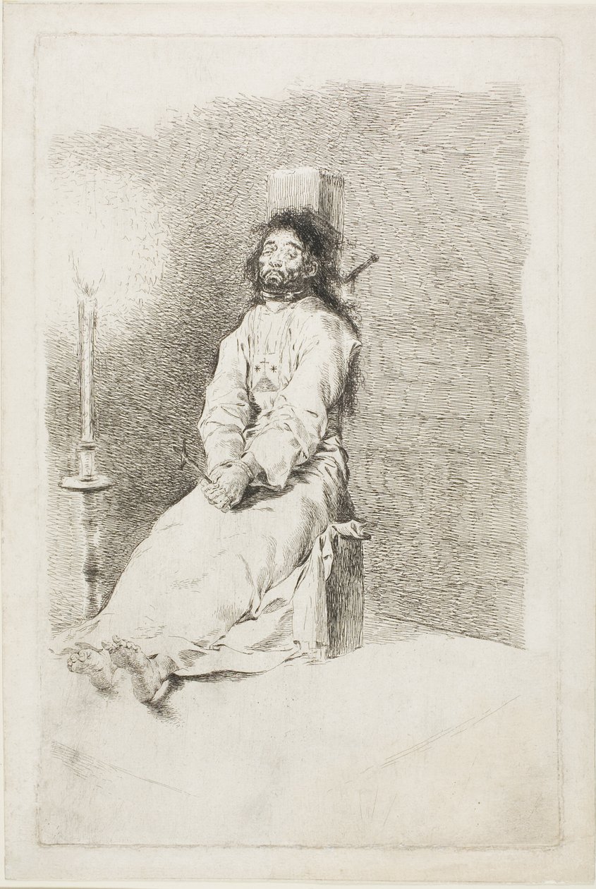 De Gewurgde Man door Francisco Jose de Goya y Lucientes