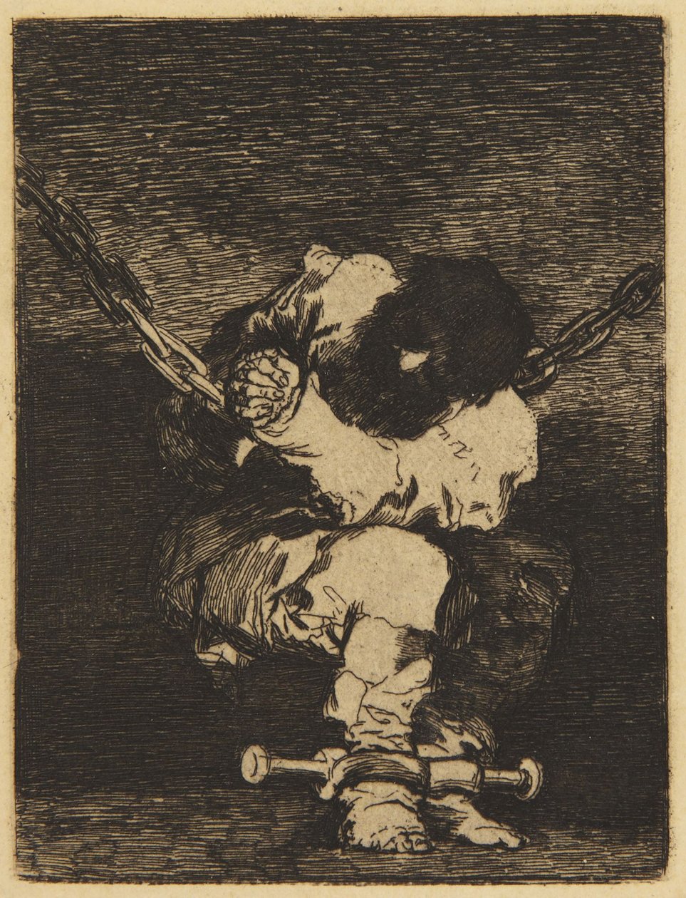 De kleine gevangene (Delteil XIV, nr. 31; Harris 26) door Francisco Jose de Goya y Lucientes