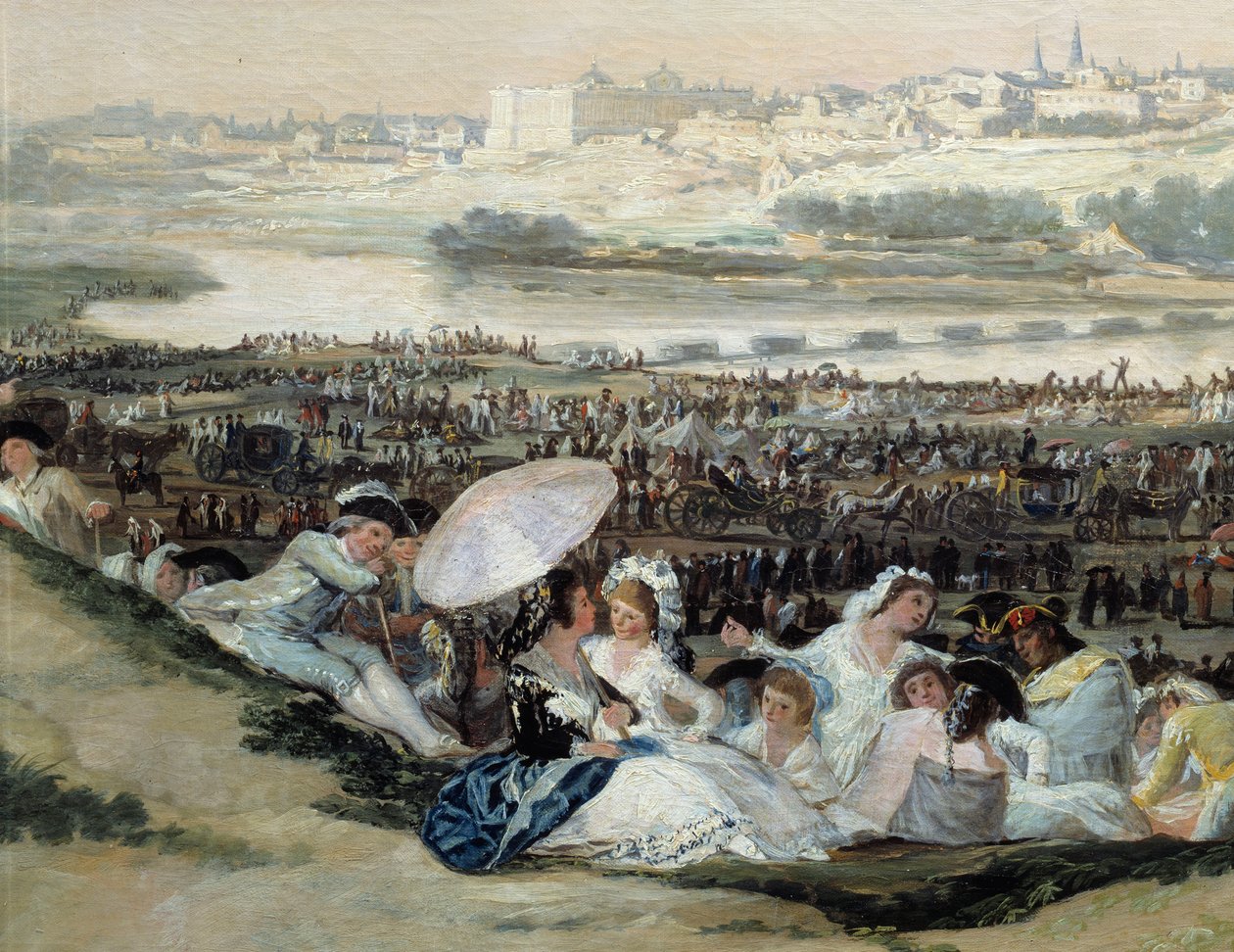 De Prairie van San Isidro door Francisco de Goya