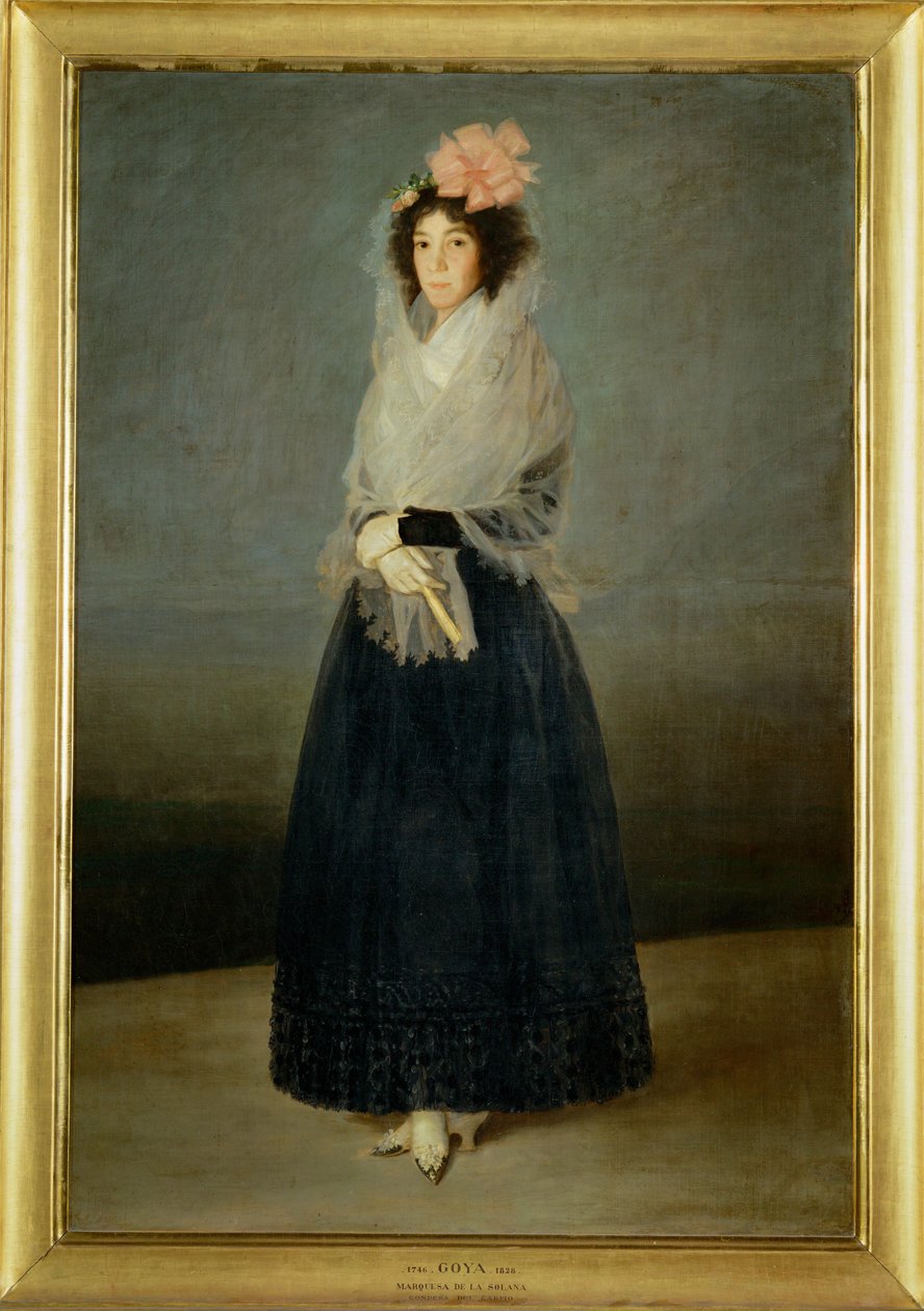 De gravin del Carpio, markiezin de la Solana Geschilderd rond 1795, het jaar van haar dood ... door Francisco Jose de Goya y Lucientes