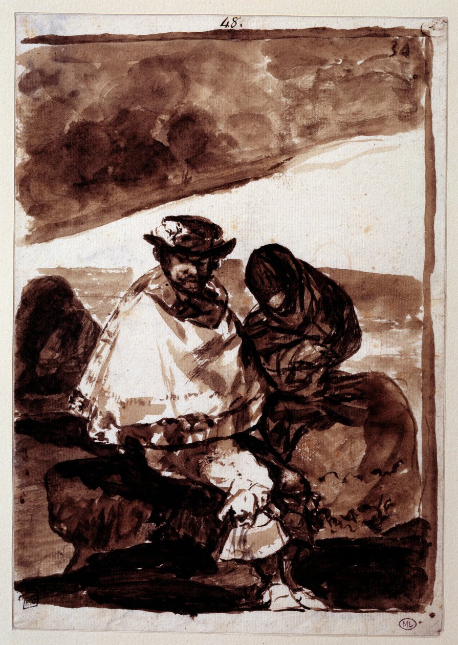 De afspraak door Francisco de Goya