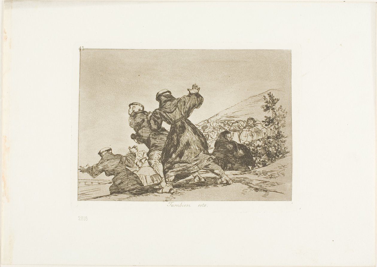 Dit ook, plaat 43 uit De rampen van de oorlog door Francisco Jose de Goya y Lucientes