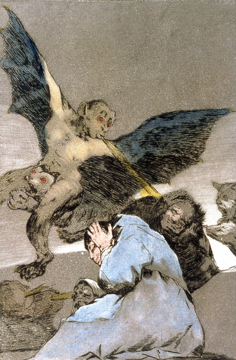 Monsters, gravure 1797-1799 door Francisco Jose de Goya y Lucientes