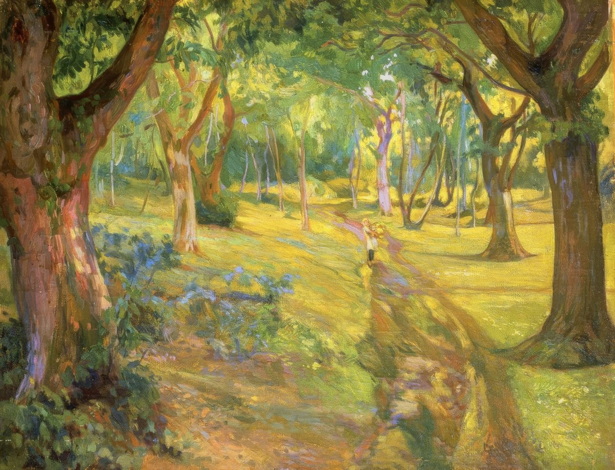 Het bos – 1923 – Olieverf / doek – 90x68 cm door Francisco Llorens Diaz