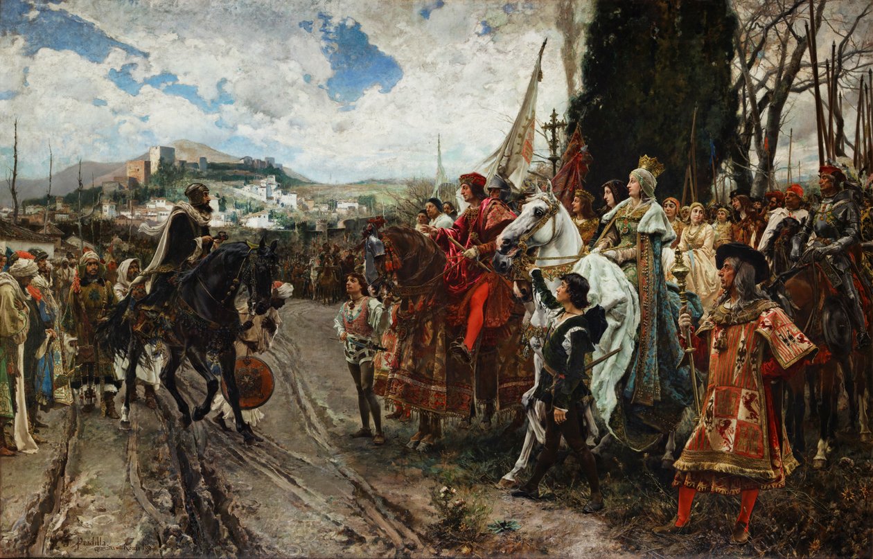 De capitulatie van Granada door Francisco Pradilla y Ortiz