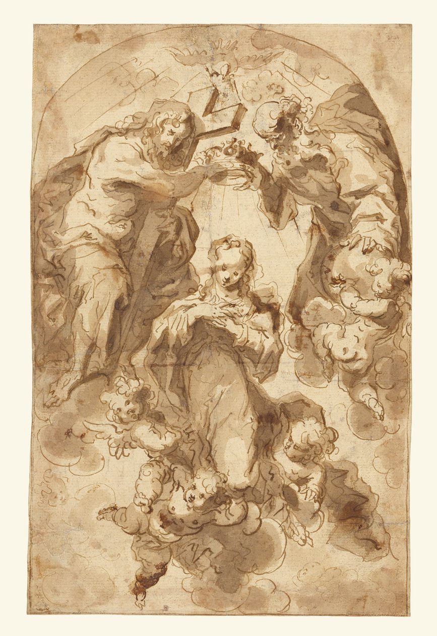De kroning van de Maagd door Francisco Ribalta