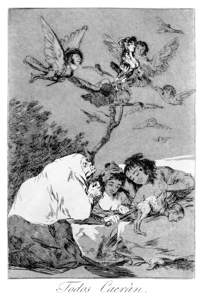 Alles zal vallen door Francisco de Goya