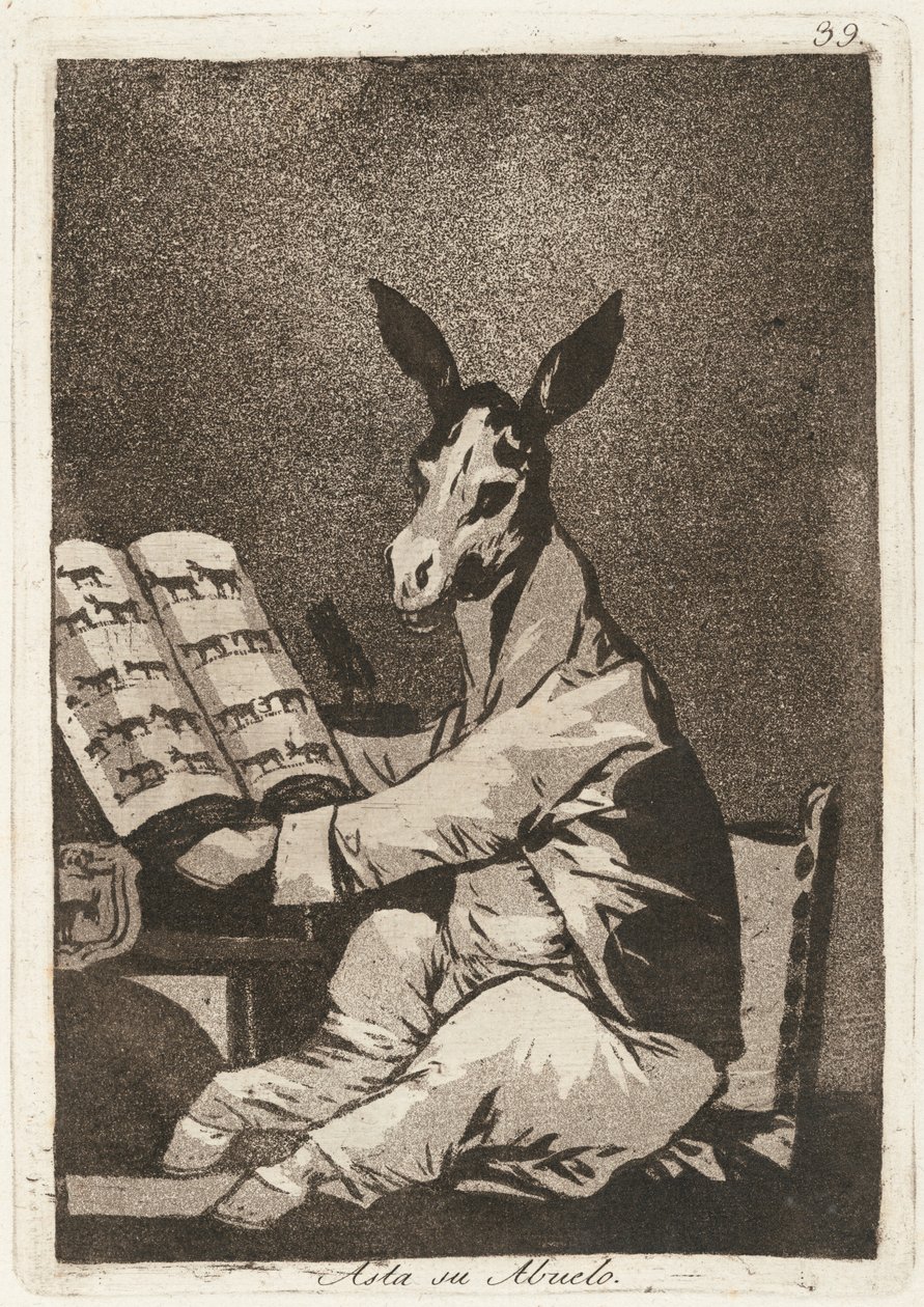 En zo was zijn grootvader door Francisco de Goya