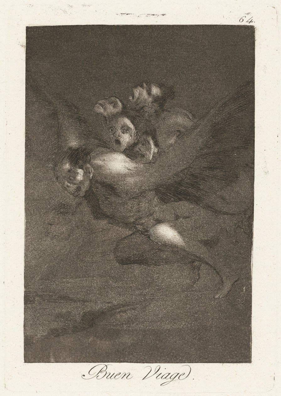 Buen Viage (Bon Voyage) door Francisco de Goya