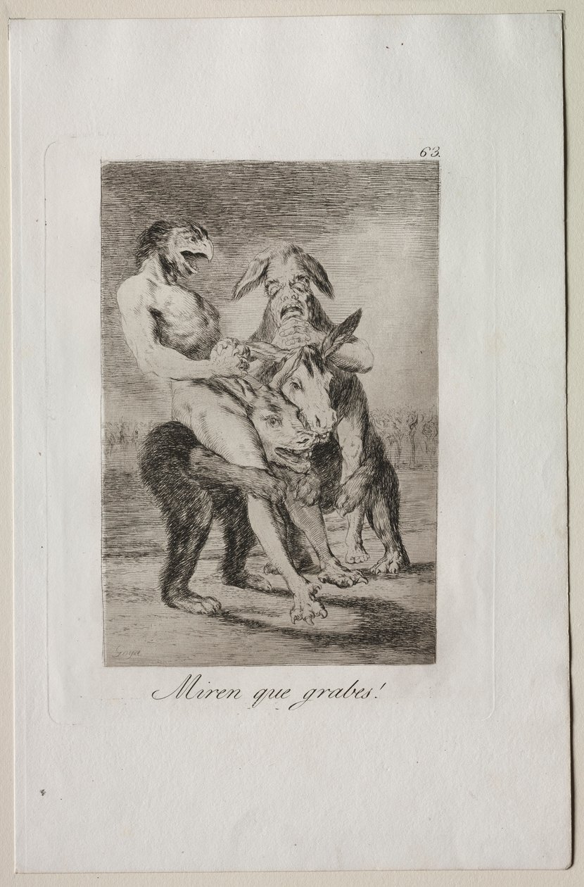 Caprices: Kijk Hoe Plechtig Ze Zijn! door Francisco de Goya