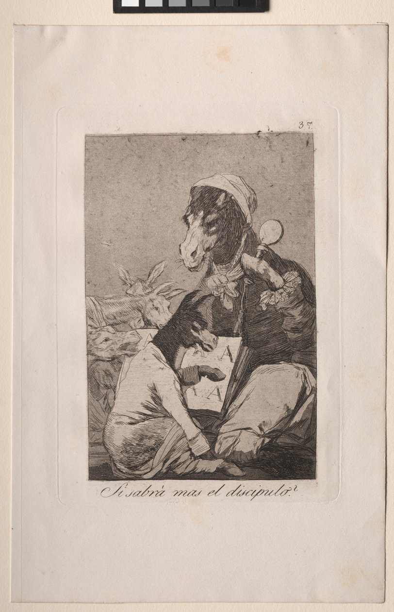 Caprichos: Zou de leerling niet meer weten? door Francisco de Goya