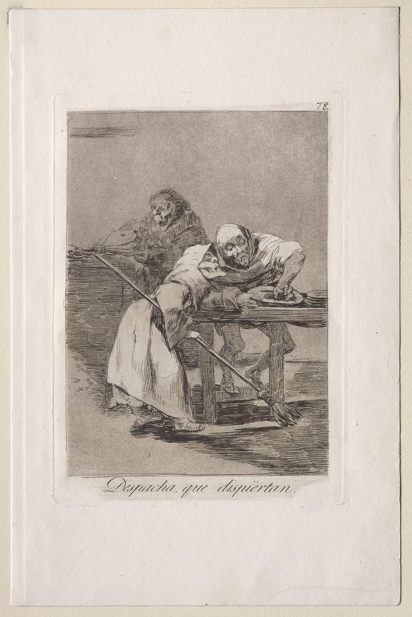 Caprichos: Wees snel, ze worden wakker door Francisco de Goya