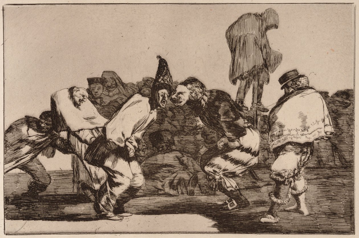 Carnival Folly (Disparate de carnaval), uit de serie Los Disparates door Francisco de Goya
