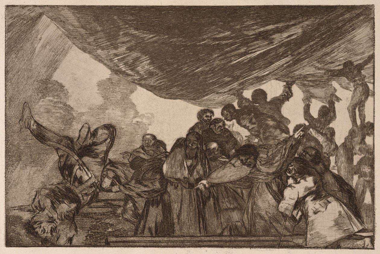 Clear Folly (Disparate claro), uit de serie Los Disparates door Francisco de Goya