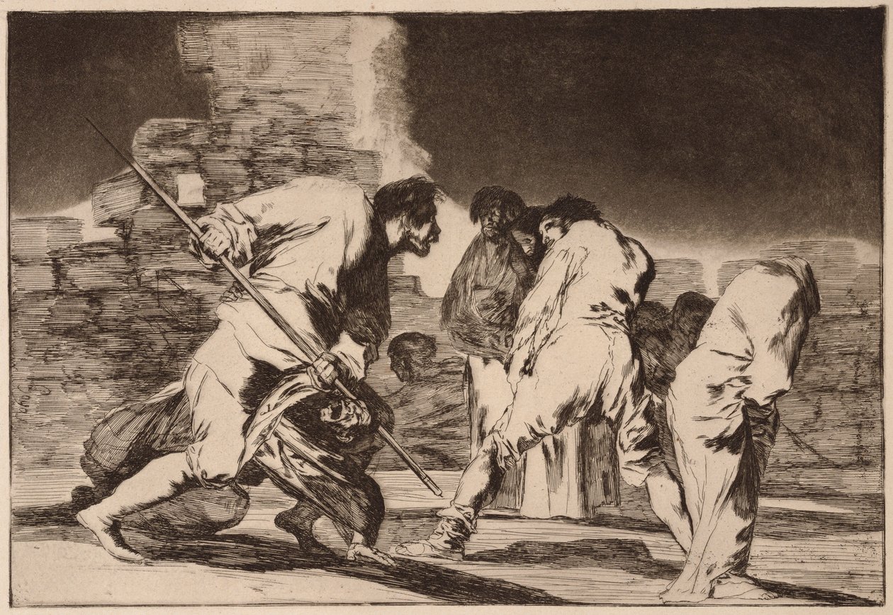 Cruel Folly (Disparate cruel), uit de serie Los Disparates door Francisco de Goya