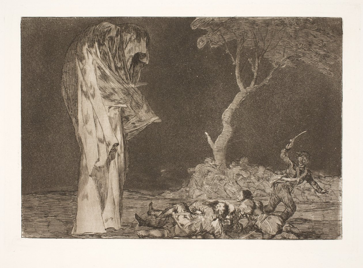 De dwaze angst (Verlies geen aanzien door angst) door Francisco de Goya