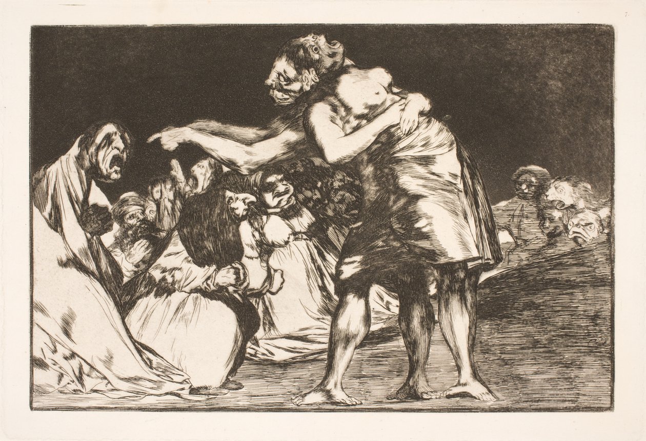Het dwaze huwelijk (Zij die wil trouwen, laat nooit de kans voorbijgaan om hierover te vertellen) door Francisco de Goya