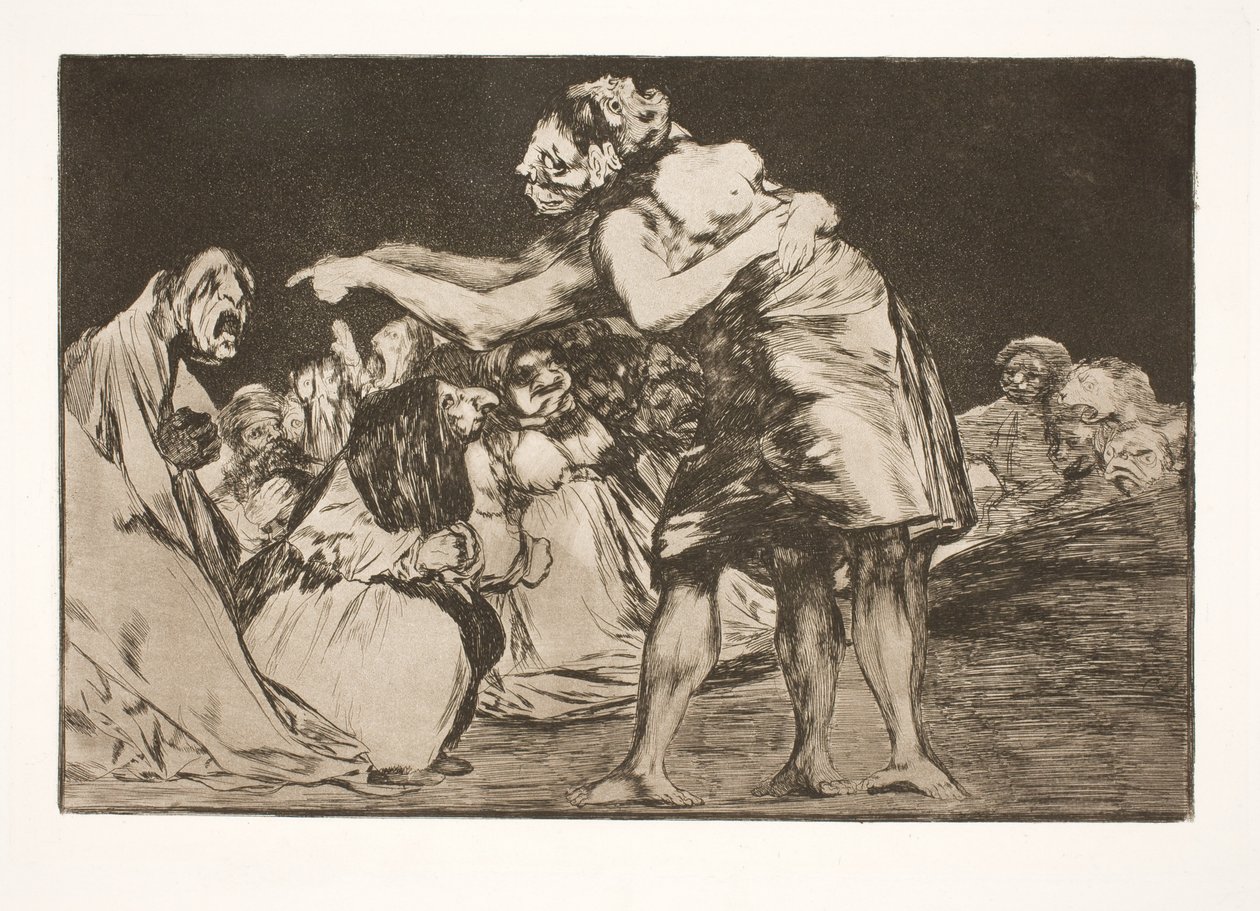 Het dwaze huwelijk (Zij die wil trouwen, laat nooit de kans voorbijgaan om dit te vertellen) door Francisco de Goya