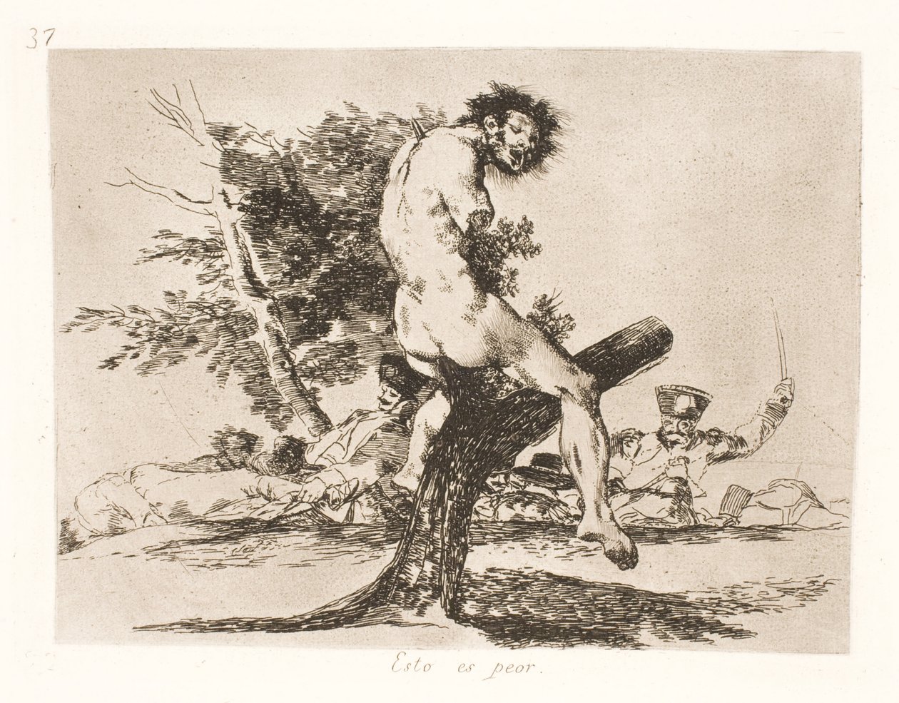 Dit is erger (37) door Francisco de Goya