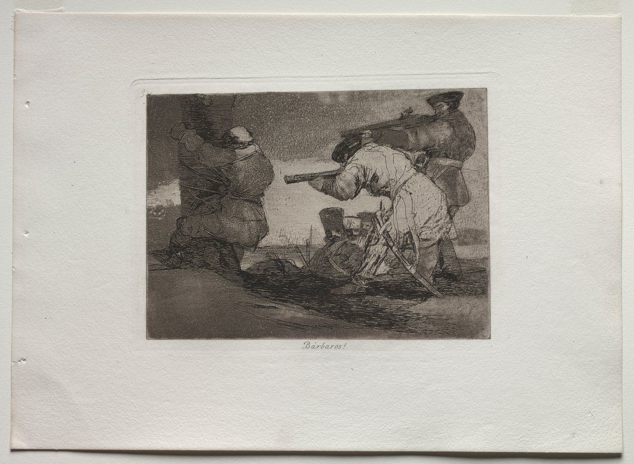 Rampen van de oorlog: Barbaren! door Francisco de Goya