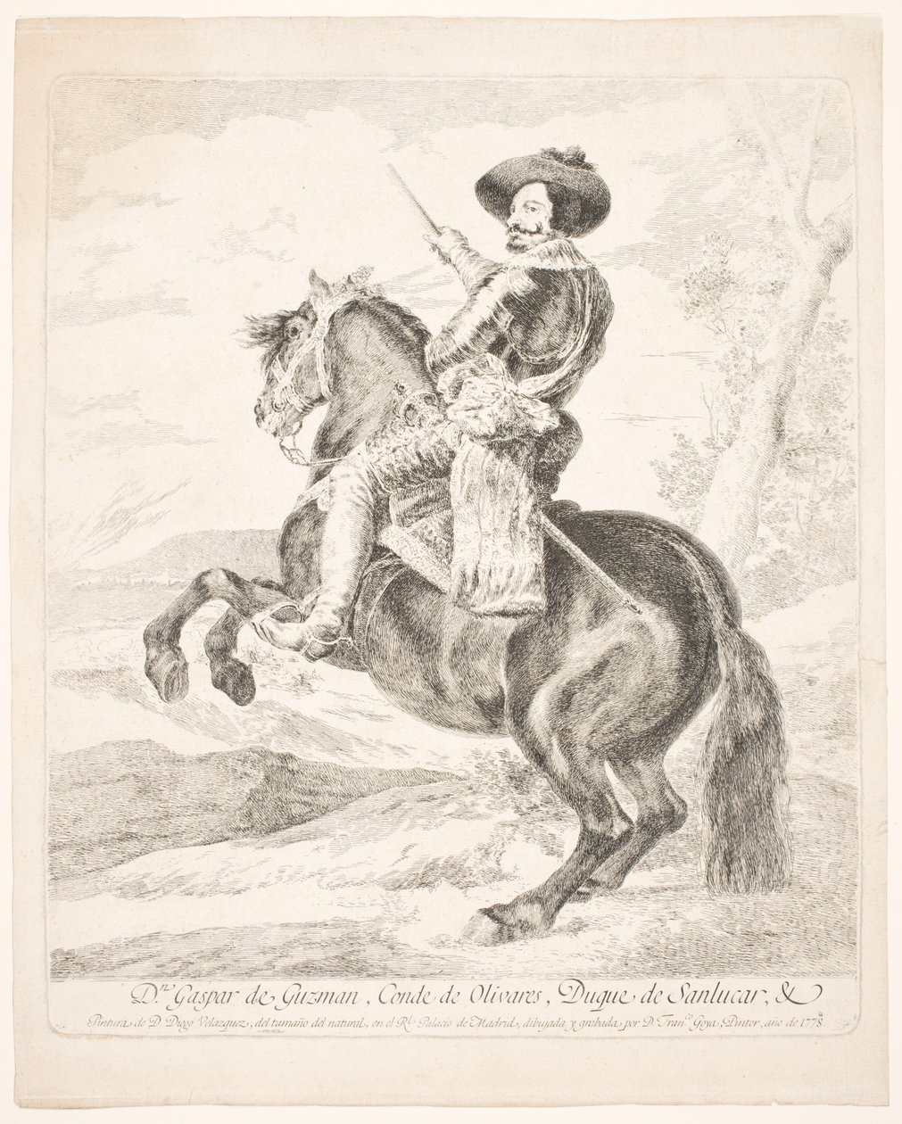 Don Gaspar de Guzman, graaf van Olivares door Francisco de Goya
