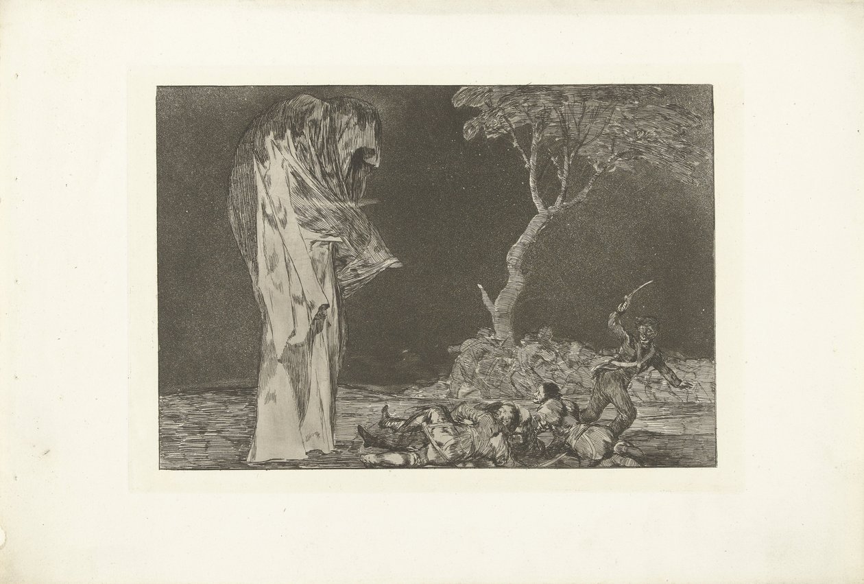 Dwaasheid van de angst door Francisco de Goya