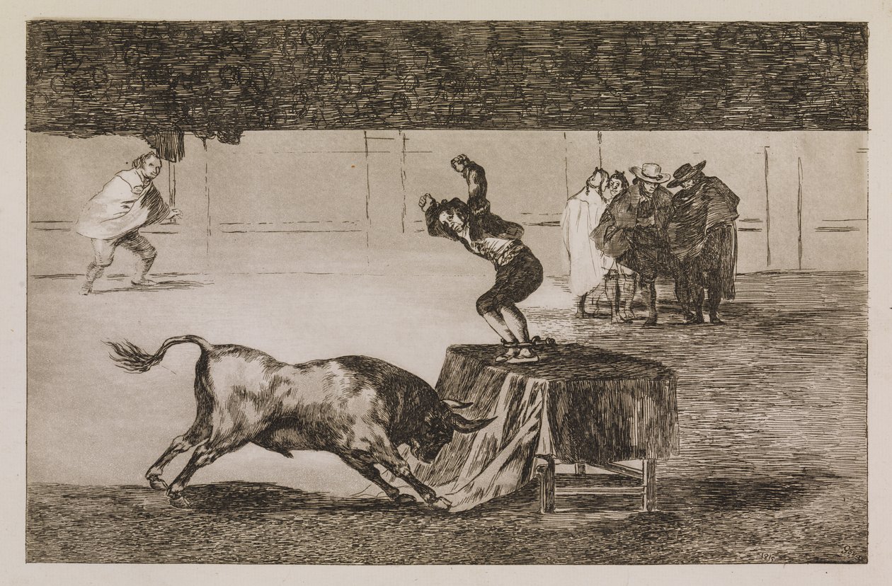 Nog een waanzinnige daad in dezelfde arena door Francisco de Goya