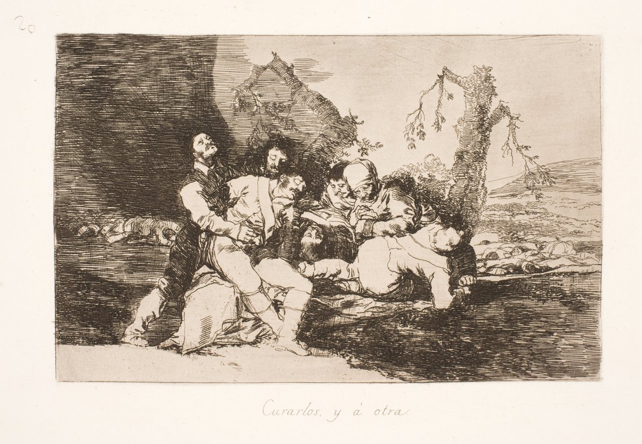 Verbindt hem en ging naar de volgende (20) door Francisco de Goya