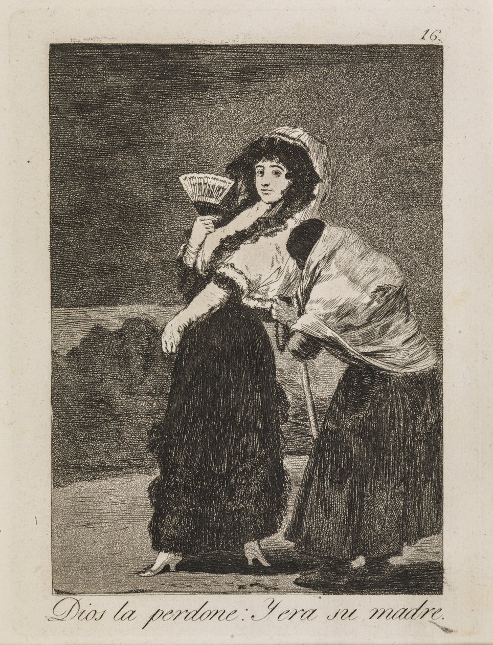 God vergeef haar: De bedelares was haar moeder door Francisco de Goya