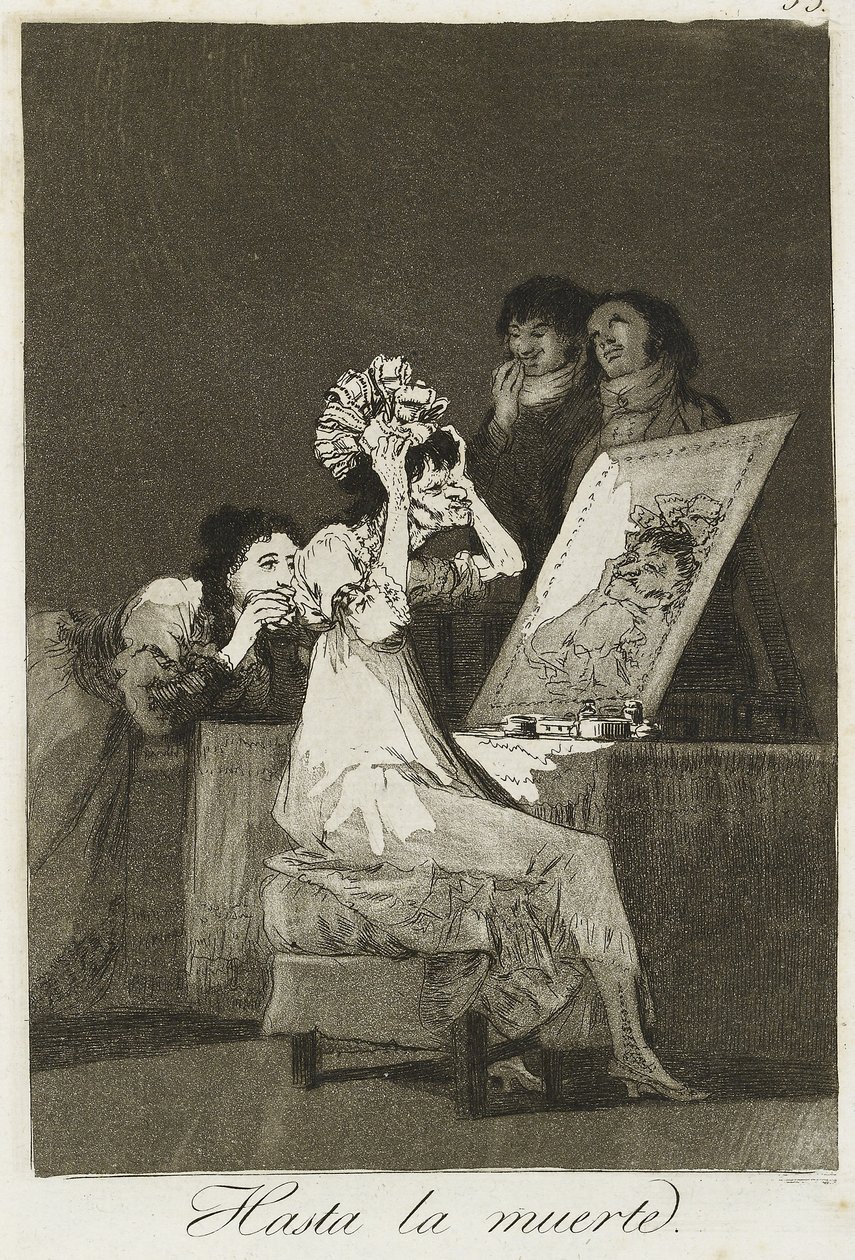Hasta la muerte, 1799 door Francisco de Goya