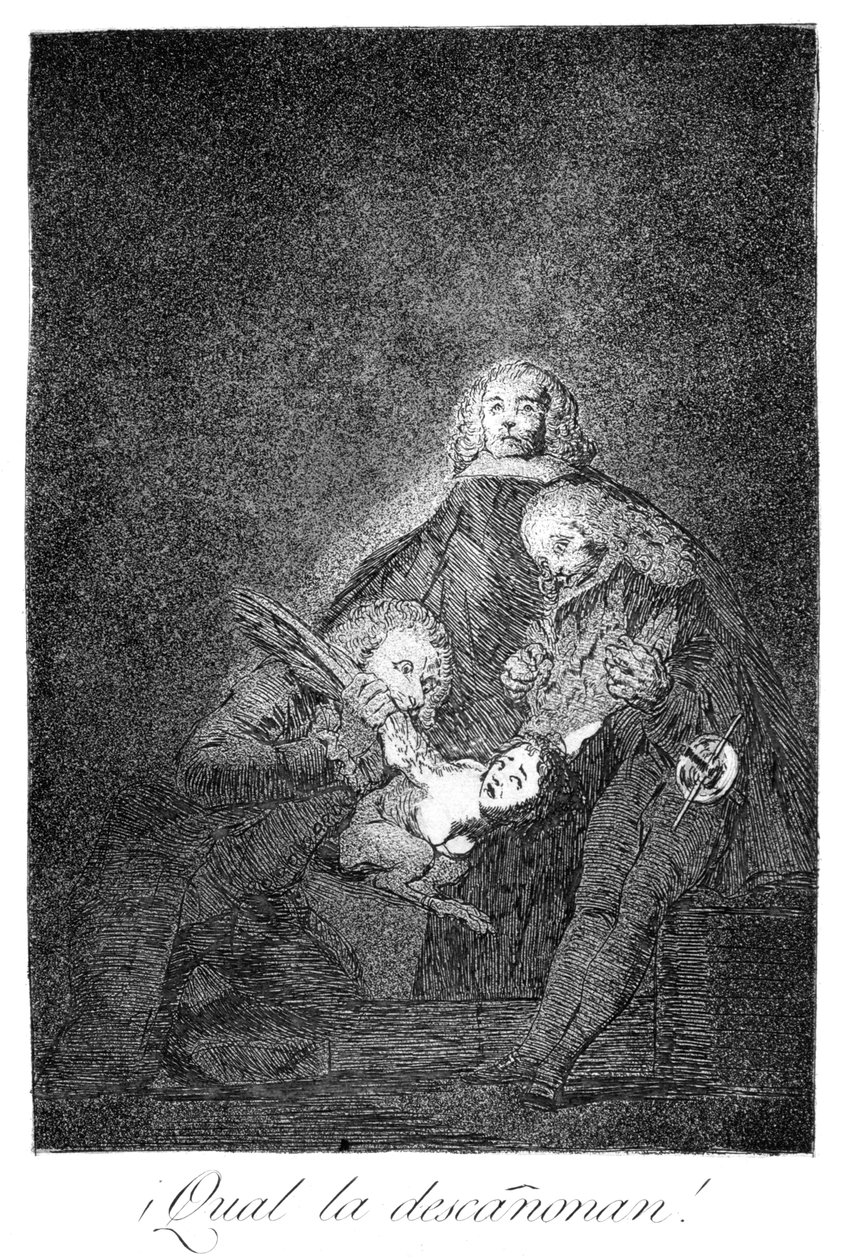 Hoe ze haar plukken!, 1799 door Francisco de Goya
