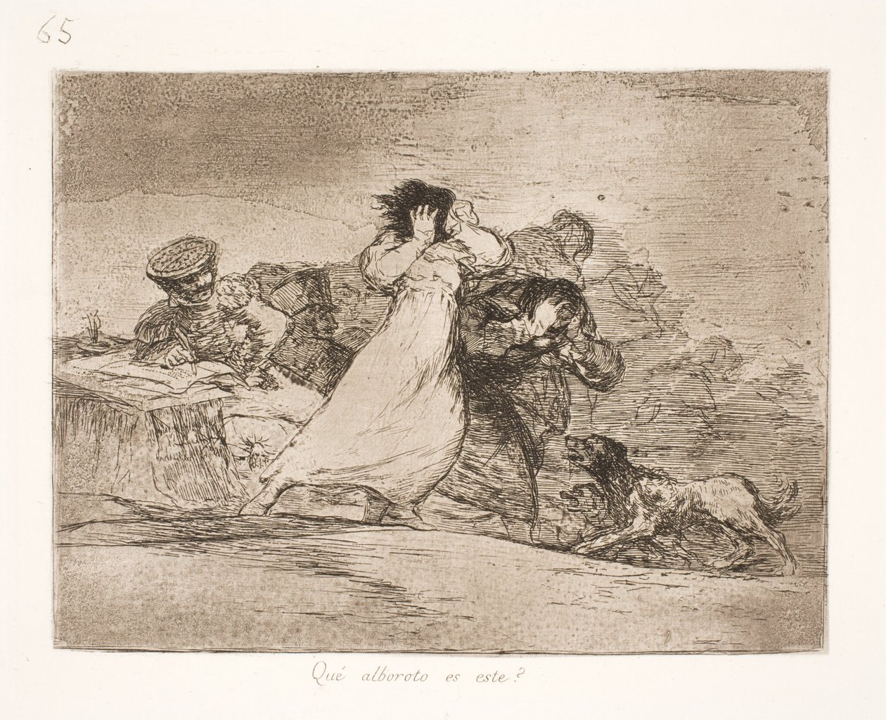 Wat betekent deze verwarring? (65) door Francisco de Goya