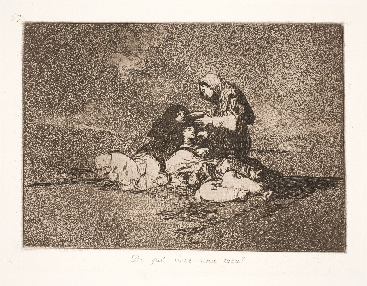 Wat baat een enkele kop? (59) door Francisco de Goya