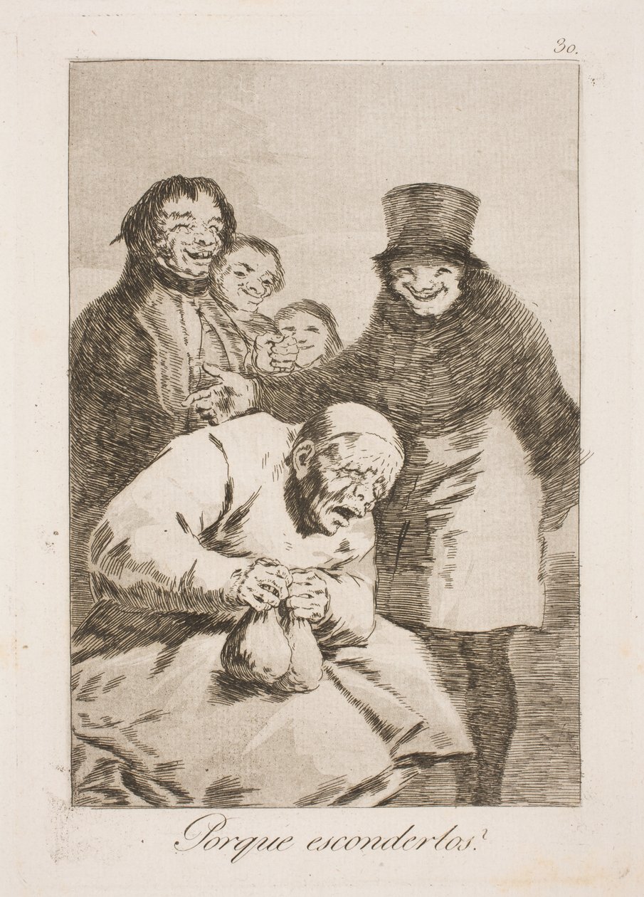 Waarom ze verbergen? door Francisco de Goya