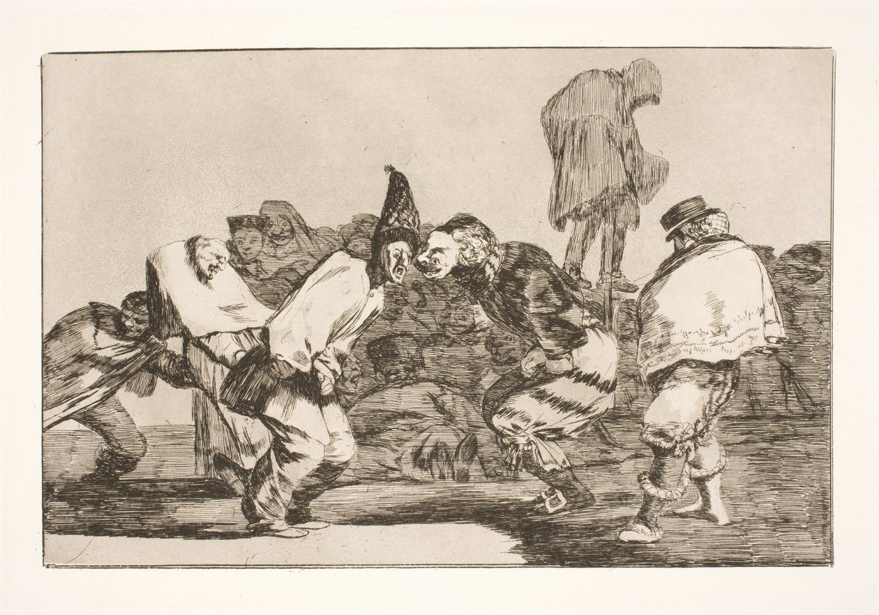De dwaasheid van het carnaval (Geniet, carnaval, want morgen is er as) door Francisco de Goya