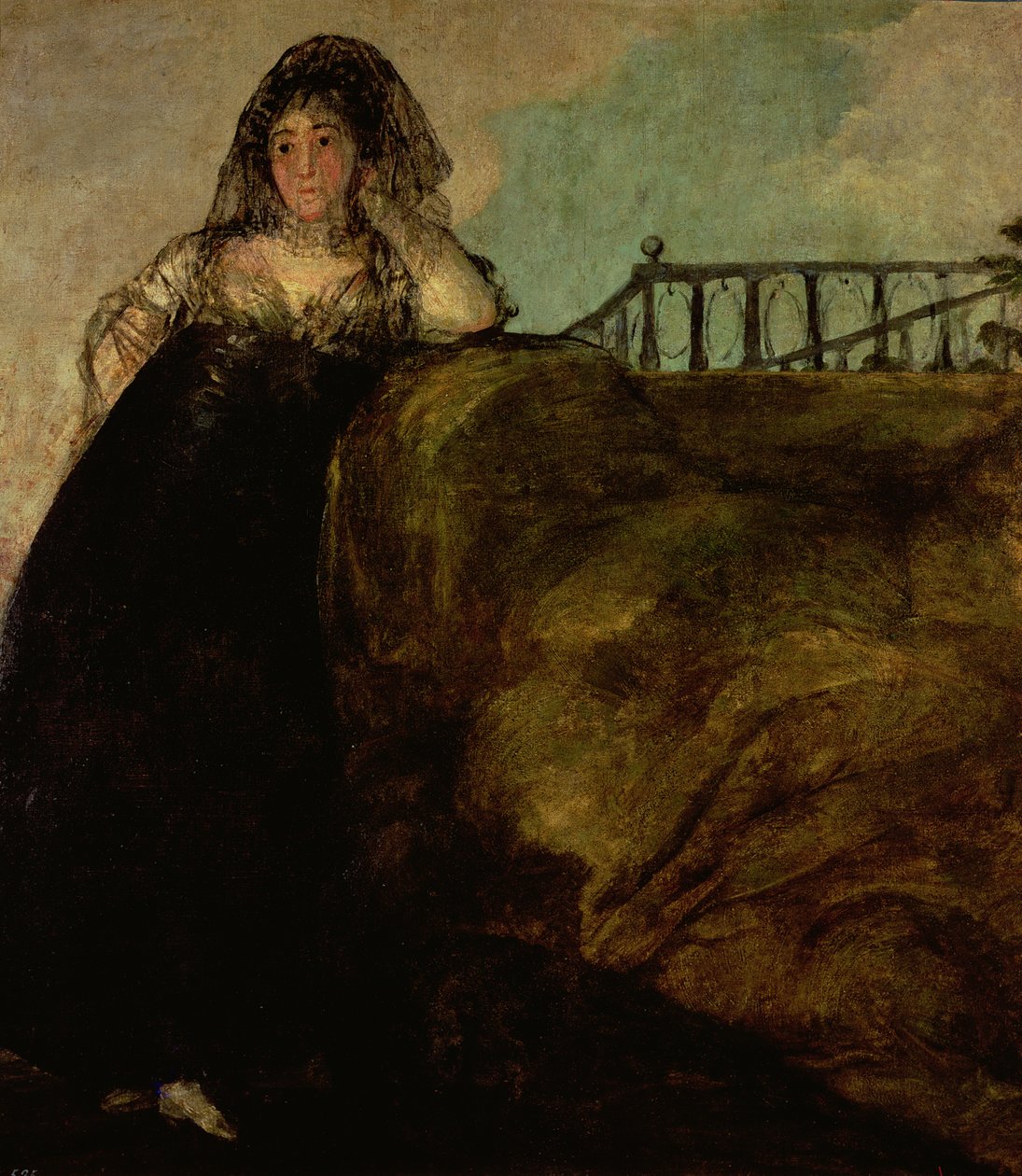 Leocadia Zorilla, de Huishoudster van de Kunstenaar, ca. 1821 door Francisco de Goya