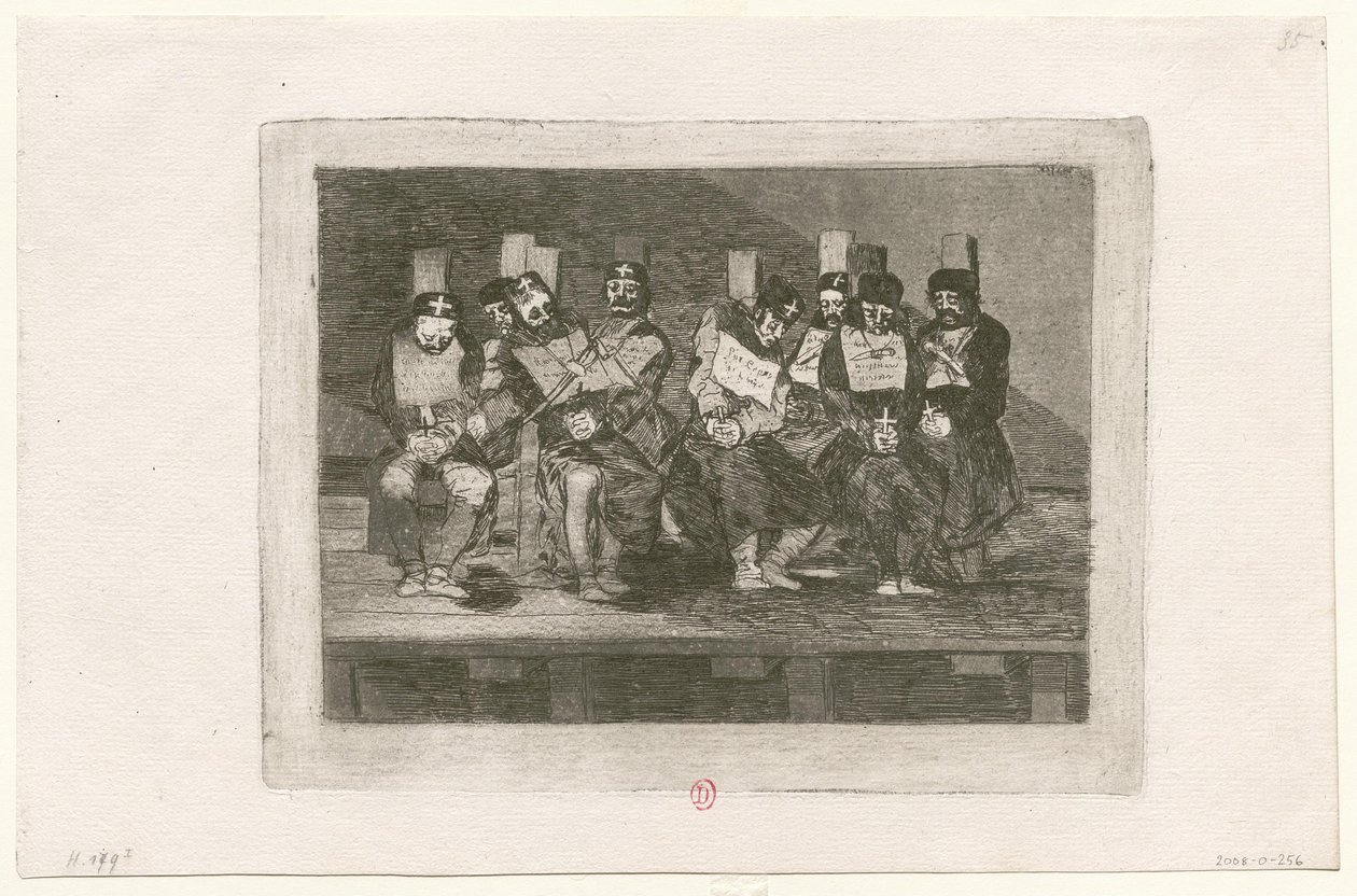 De rampen van de oorlog, plaat 35: Men kan niet weten waarom door Francisco de Goya