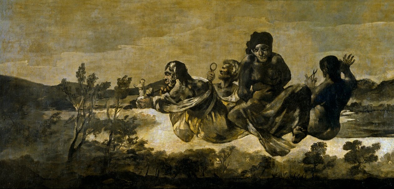 De schikgodinnen door Francisco de Goya