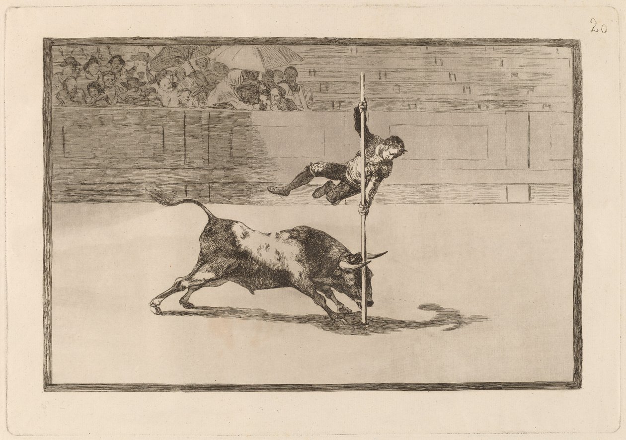 De Behendigheid en Durf van Juanito Apinani in de Arena van Madrid door Francisco de Goya