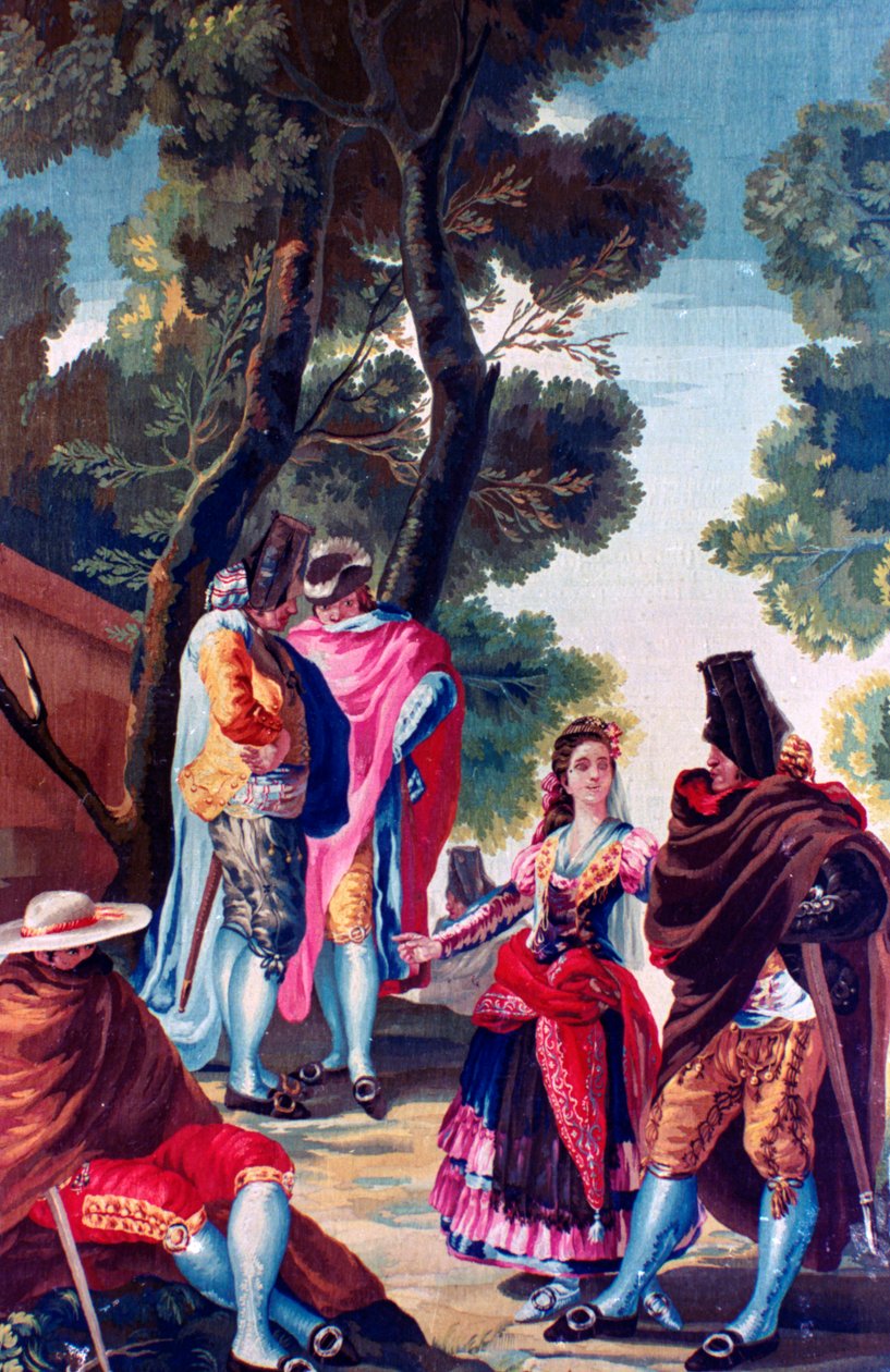 Mannen met verborgen gezichten, c1760-1820 door Francisco de Goya