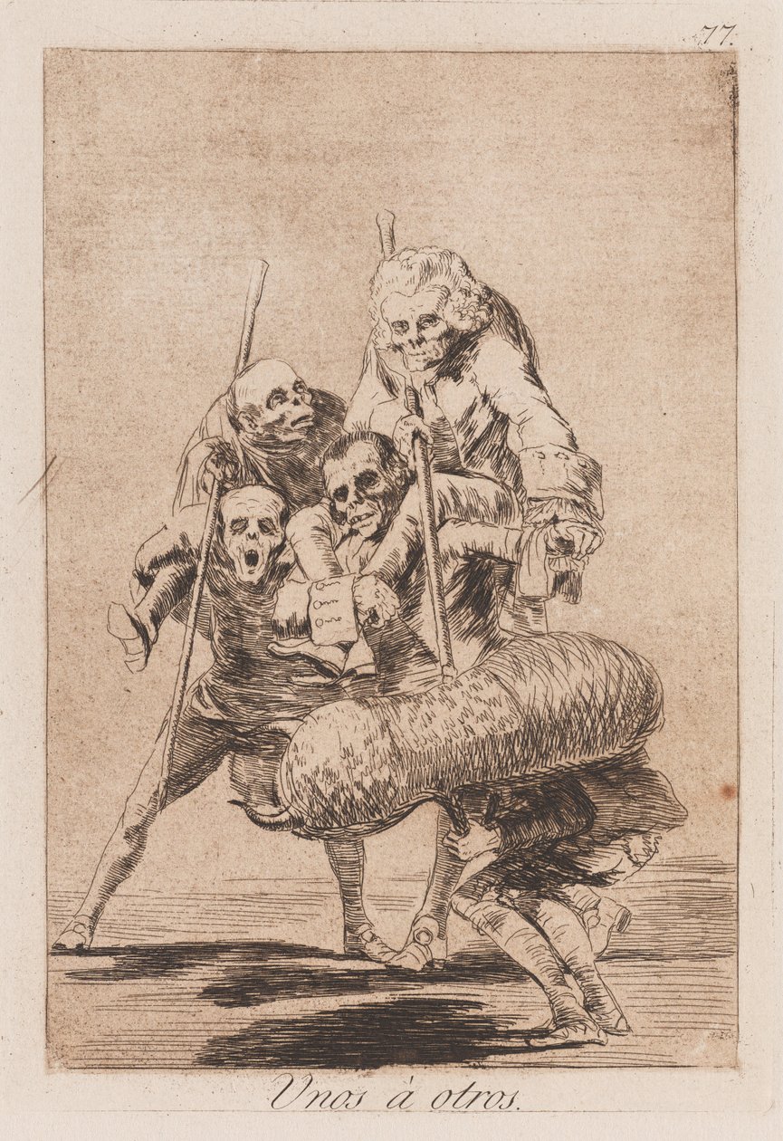 Schijnstierengevecht, eind 18e-begin 19e eeuw door Francisco de Goya