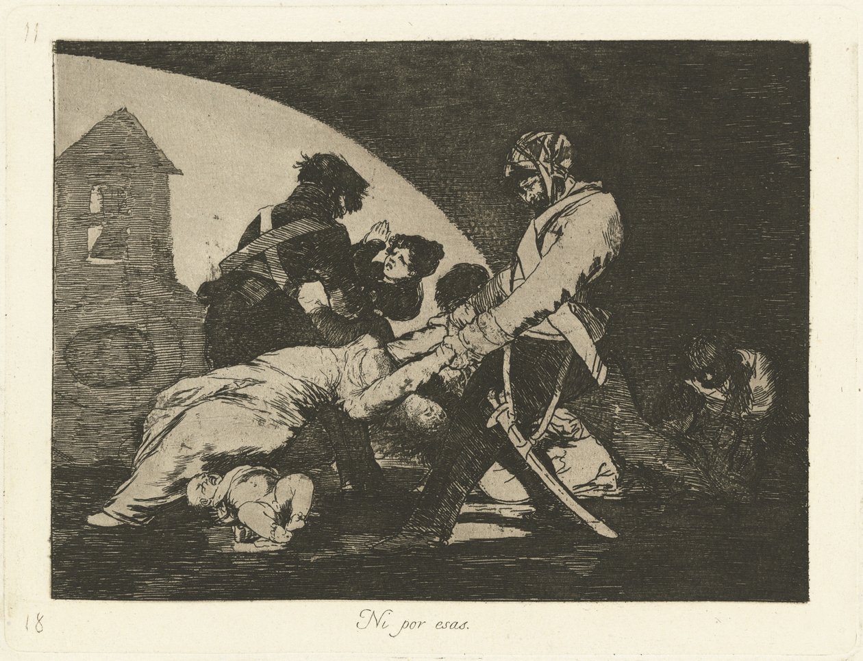 Ni por esas (Zelfs niet deze) door Francisco de Goya