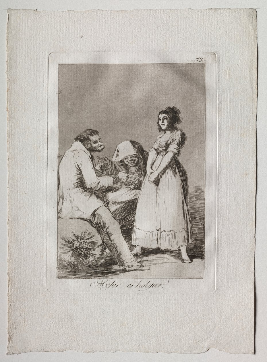 Ochenta Caprichos: Het is beter om lui te zijn door Francisco de Goya