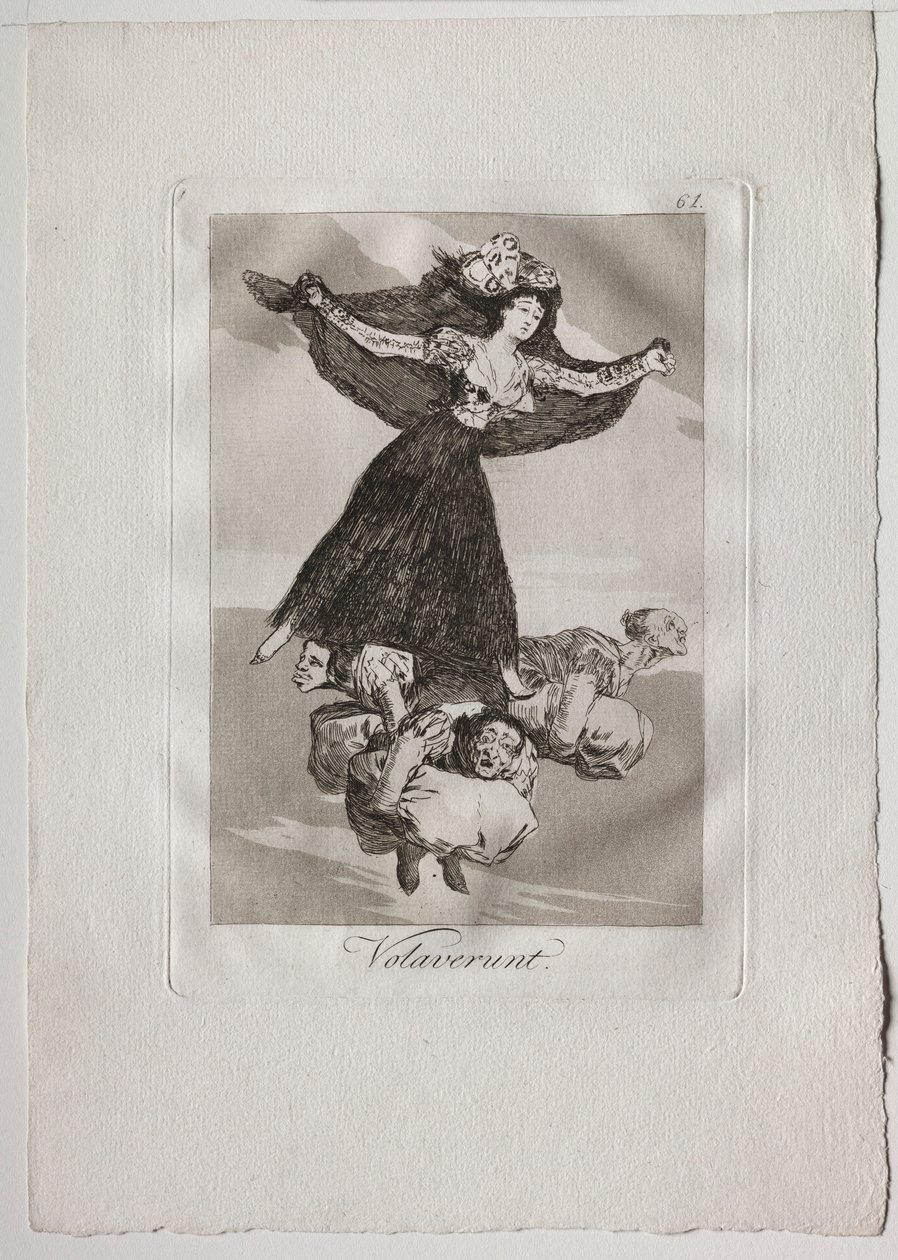Ochenta Caprichos: Volaverunt, 1793-1798 door Francisco de Goya