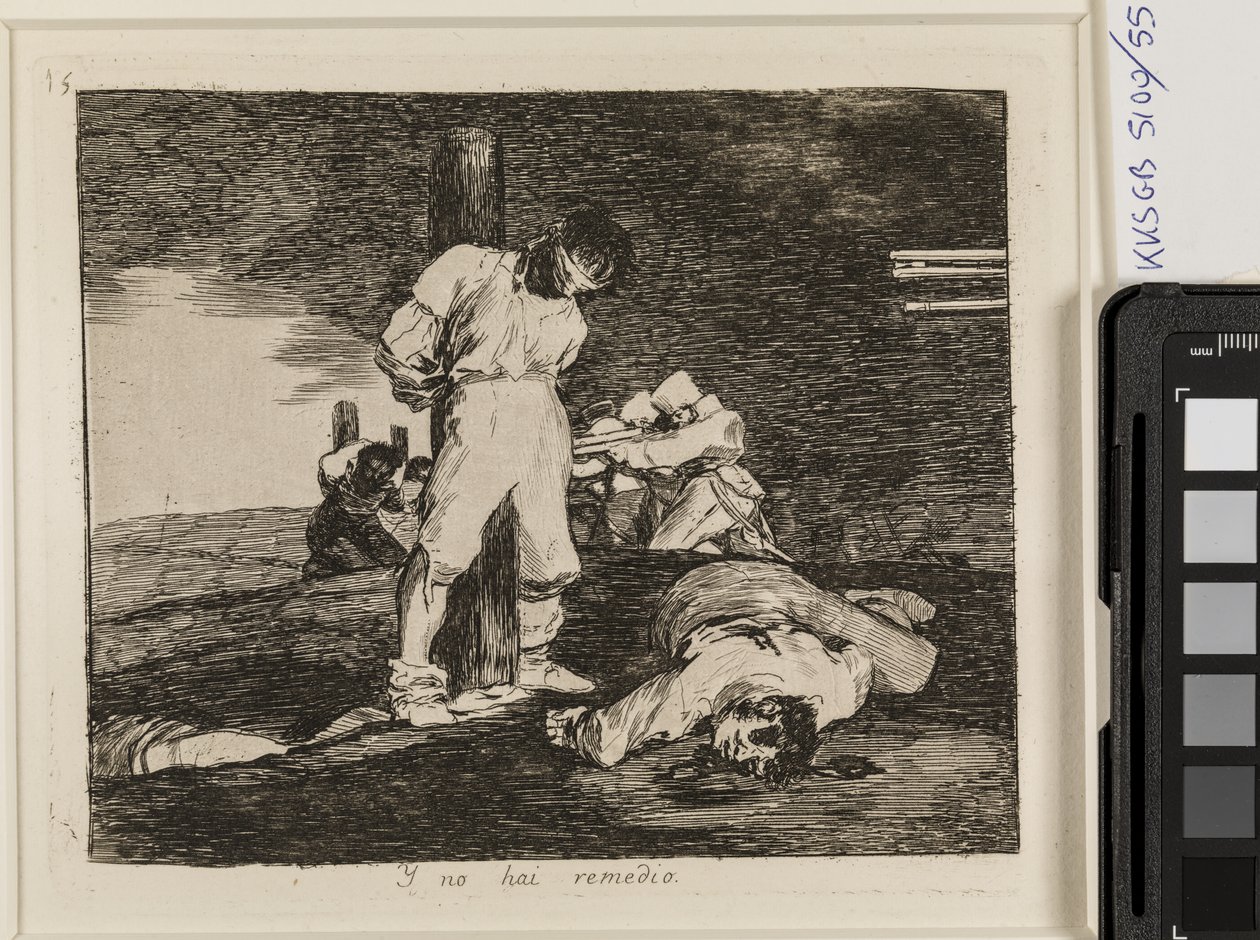 En er is niets meer te doen (15) door Francisco de Goya