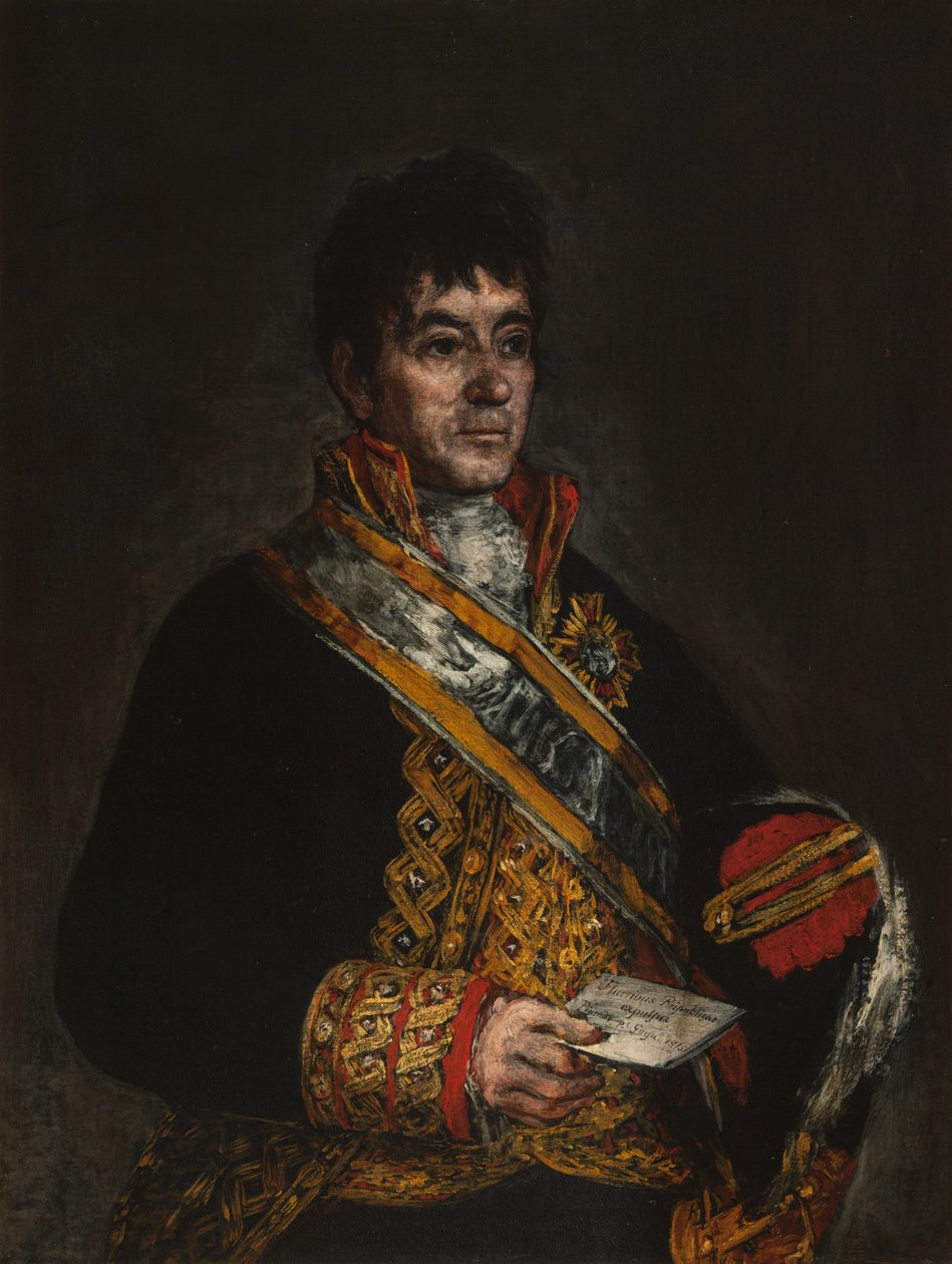 Portret van Don Miguel de Lardizábal, 1815 door Francisco de Goya