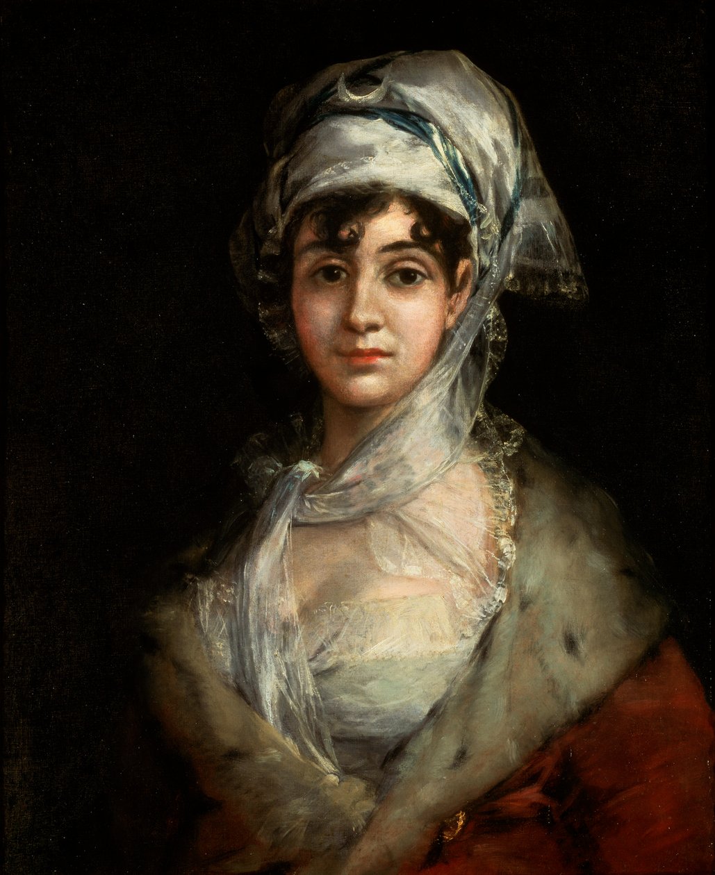 Portret van de actrice Antonia Zárate, ca. 1810 door Francisco de Goya