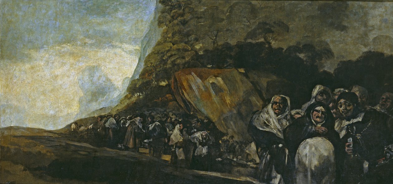 Processie van het Heilige Ambt door Francisco de Goya