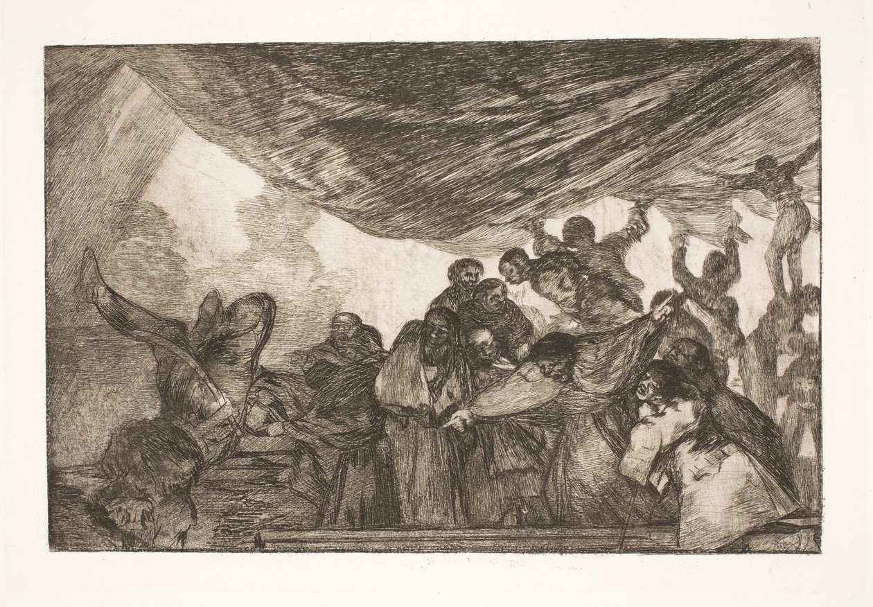 Pure dwaasheid (Zonder een beroep te doen op God of de Duivel) door Francisco de Goya