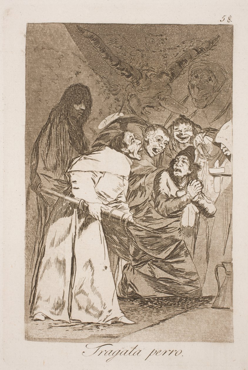 Pak het, je hond! door Francisco de Goya